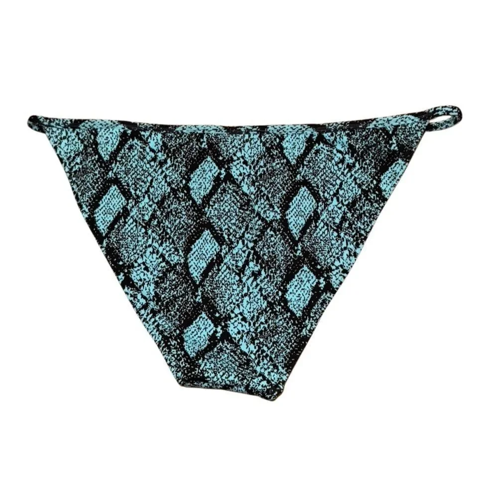 NWOT Solid & Striped The Lulu Snake Print Bikini Bottoms Size XL